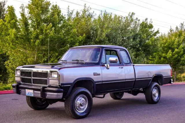 1993 DODGE RAM W250 CLUB CAB LONG BED 4WD 5.9L CUMMINS TURBO DIESEL ...