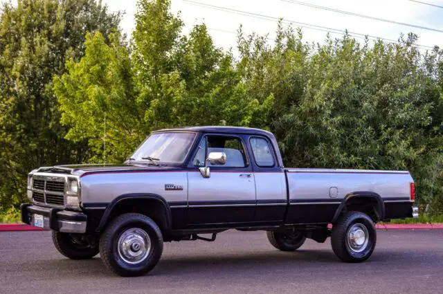 1993 DODGE RAM W250 CLUB CAB LONG BED 4WD 5.9L CUMMINS TURBO DIESEL ...