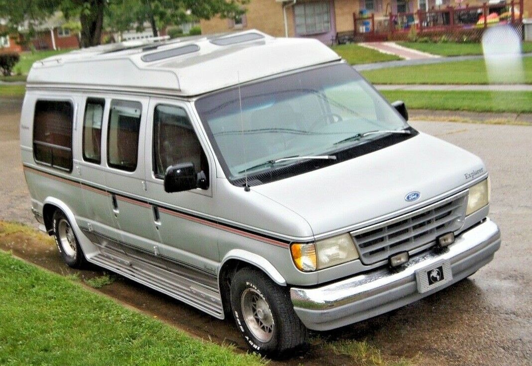 1993 Ford E150 Econoline High Top Conversion Van Low Miles 50K Leather ...