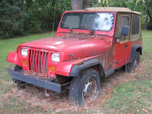 1994 Red Jeep Wrangler - Classic Jeep Wrangler 1994 for sale