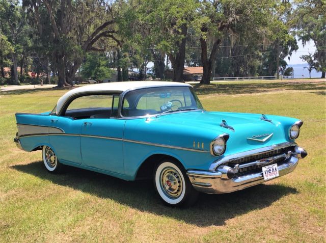 Beautiful Original Turquoise and White 1957 Chevrolet Belair (1955 1956 ...