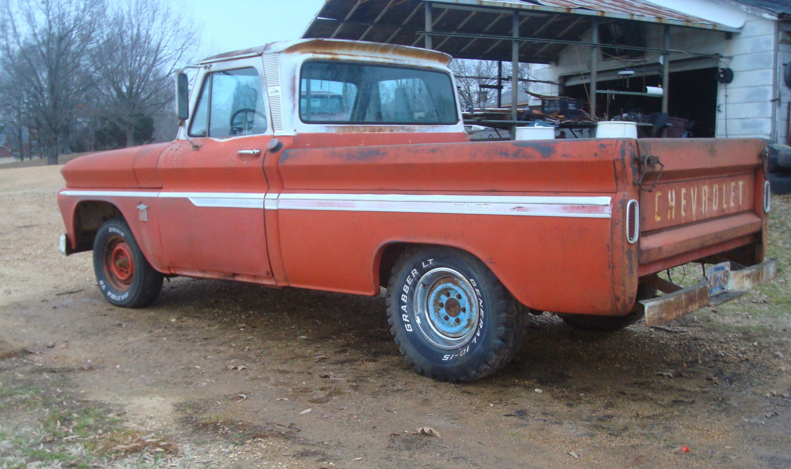 grandpaws barnfound original 1964 chevrolet c10 swb fleetside pickup project