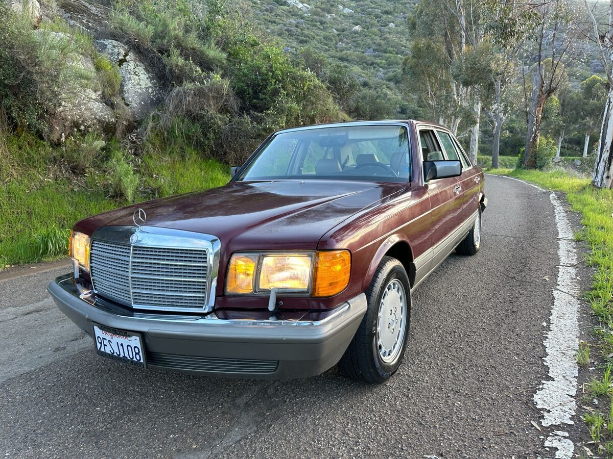 Metallic Red 1987 Mercedes 300 SDL 3.0L W126 Mechanically sound ZERO ...