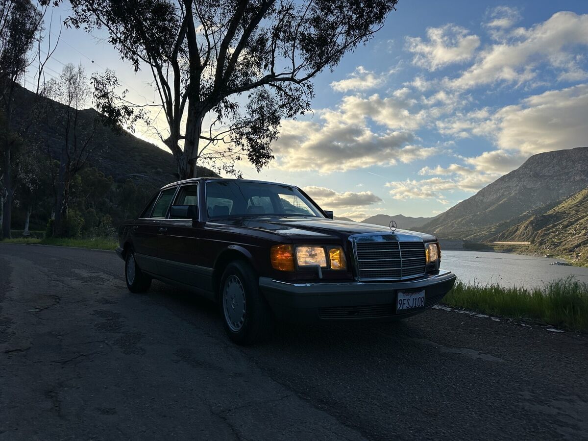 Metallic Red 1987 Mercedes 300 SDL 3.0L W126 Mechanically sound ZERO ...