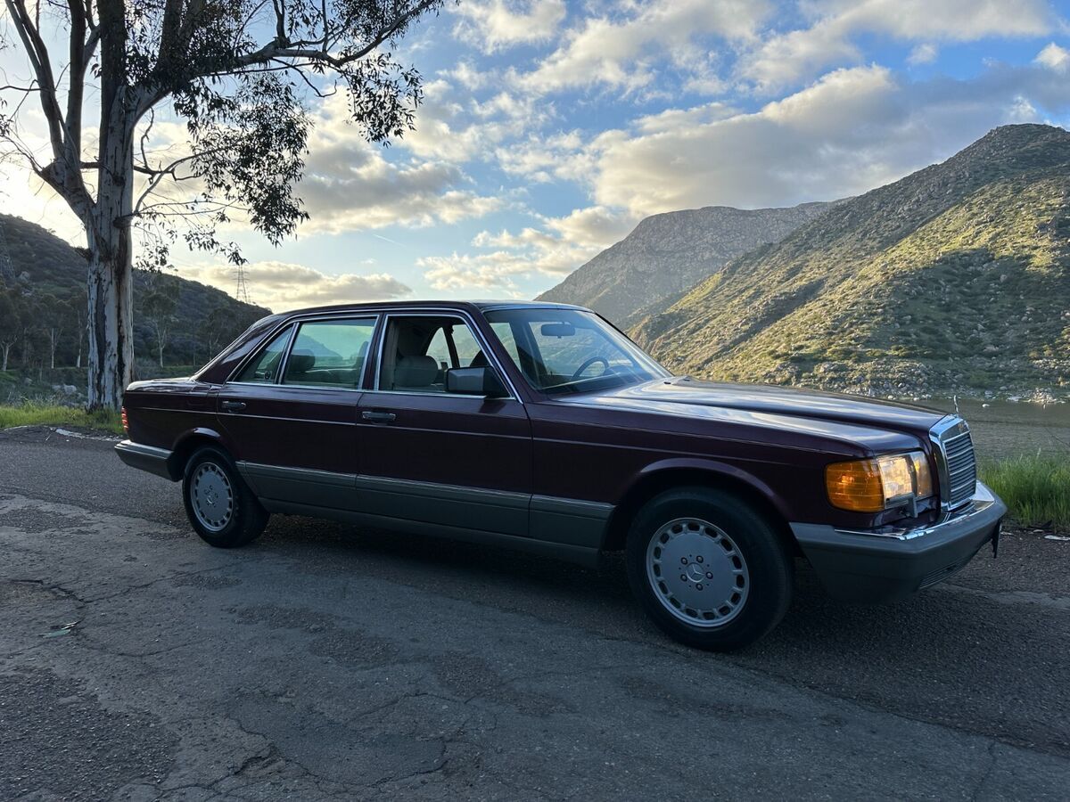 Metallic Red 1987 Mercedes 300 SDL 3.0L W126 Mechanically sound ZERO ...