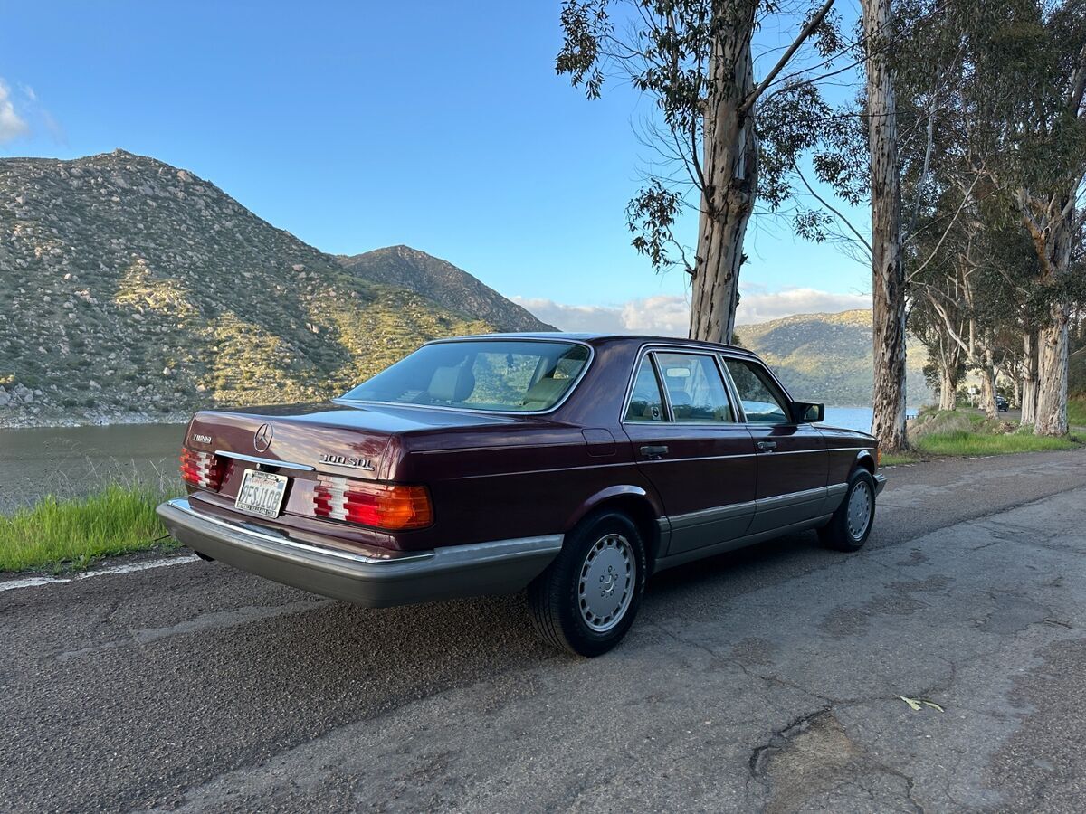 Metallic Red 1987 Mercedes 300 SDL 3.0L W126 Mechanically sound ZERO ...