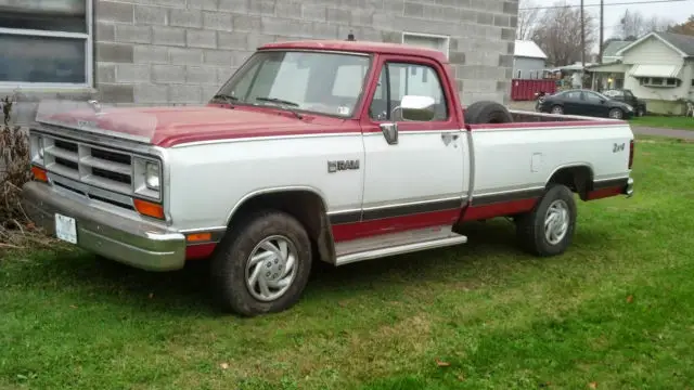 Red an white Dodge Ram 100 pickup as is needs some work . - Classic ...