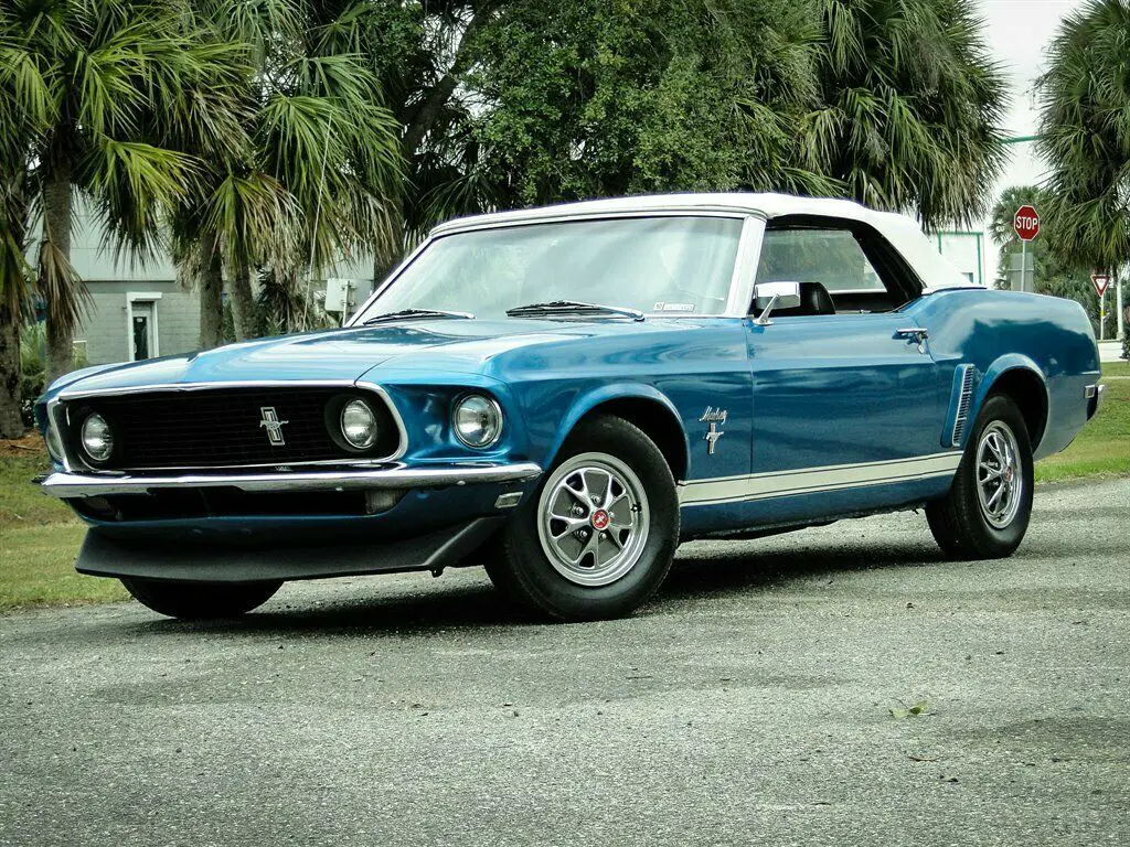 Turquoise Ford Mustang with 88356 Miles available now! - Classic Ford ...